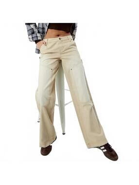 Pacsun Beige Low Rise Baggy Carpenter Jeans NWT Size 26